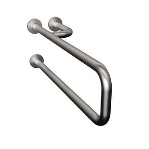 Barra de Apoio Lateral Fixa Esquerda 80cm PCD Inox Escovado Levevida