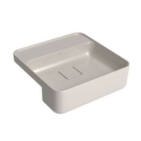 Cuba de Semi-Encaixe L-61040 Quadrado com Mesa de 40cm Ref. L.61040.M.26 Barbante Deca