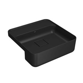 Cuba de Semi-Encaixe Quadrado com Mesa de 40cm Ref. L.61040.M.94 Ébano Fosco Deca