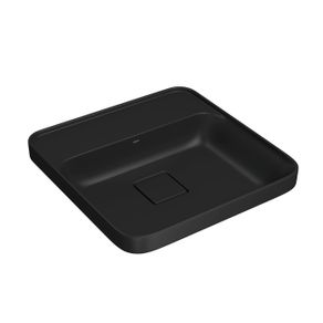 Cuba de Sobrepor Quadrada com Mesa de 40cm L.21040.M.94 Ébano Fosco Deca