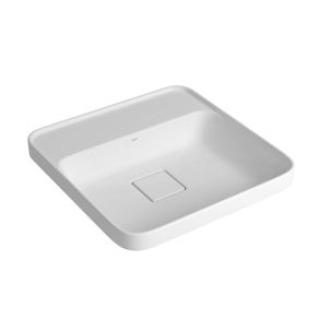 Cuba de Sobrepor Quadrada com Mesa de 40cm L.21040.M.17 Branco Deca