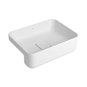 Cuba Semi-Encaixe Retangular de 40cm L.63040.17 Branco Deca