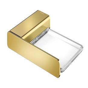 Saboneteira Flat Ref. 01013843 Ouro Polido Docol