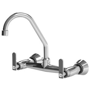 Misturador para Cozinha de Parede Pratic Ref. 1259062 Cromado Romar