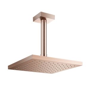 Chuveiro de Teto Quadrado Heaven Q200 Ref. 00909269 Cobre Escovado Docol