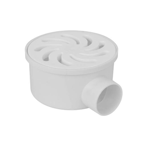 Ralo Cilíndrico para Terraço de 100x40 Branco Amanco Wavin