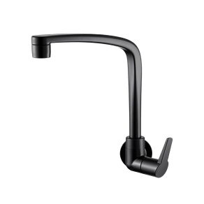 Torneira para Cozinha de Parede em ABS(Plástico) Flatt 1168 F71 Preto Fosco Lorenzetti