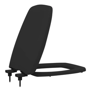Assento Polipropileno com Soft Close para Bacia Laguna/Amarilis Preto Tupan