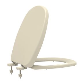 Assento Sanitário em Polipropileno com Soft Close para Bacia Aspen/Loren/One Creme Tupan