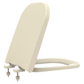 Assento Sanitário Termofixo com Soft Close para Bacia Quadra/Lorenlike Creme Tupan