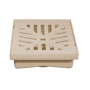 Caixa Coletora com Grelha de 30x30cm Ref. 1692 Bege Estrela