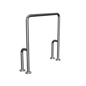 Suporte de Apoio Fixa para Piso de 75x70cm em Alumínio Prata Levevida