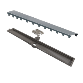 Ralo Linear de 75cm Elleve Versatile Ref. Inox Escovado 8932 Ralo Linear