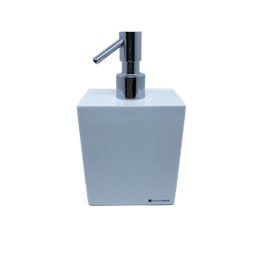 Porta Sabão Líquido Box de 7x11x18,5cm Branco Banhomais