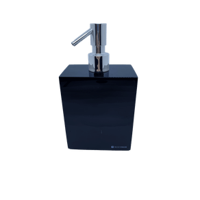 Porta Sabão Líquido Box de 7x11x18,5cm Preto Banhomais