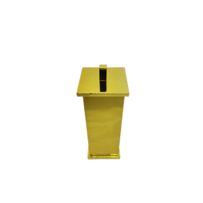 Porta Escova Quadrado Ref. 8200GL Gold Rogeart
