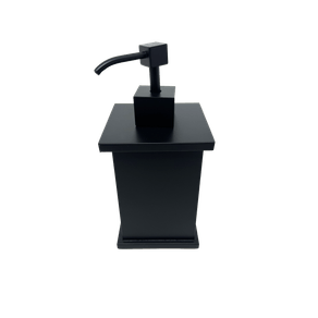 Porta Sabonete Líquido Quadrado Ref. 8203PF Black Matte Rogeart