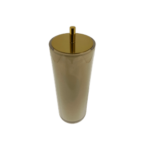 Porta Escovas com Acabamento Ponto Redondo Crystal/Honey Resimetal