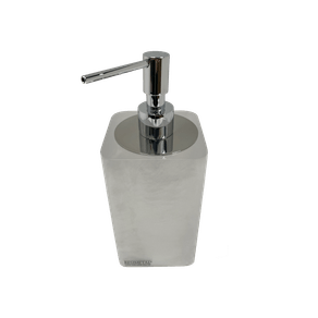 Porta Sabão Líquido Otto Pérola/Cromado Resimetal