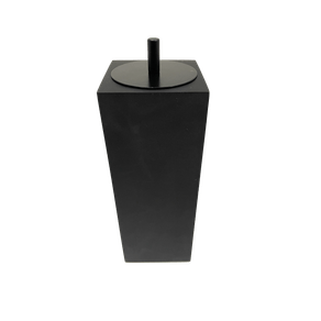 Porta Escovas com Acabamento Ponto Quadrada Preto Fosco Resimetal