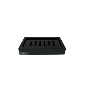 Saboneteira de Mesa Box Preto Fosco Resimetal