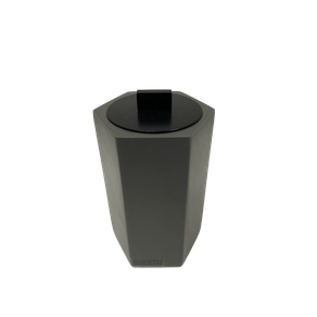 Porta Algodão com Acabamento Sienna Six Cinza Escuro Fosco/Black Matte Resimental