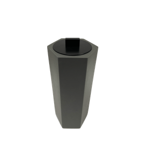 Porta Escovas com Acabamento Sienna Six Cinza Escuro Fosco/Black Matte Resimental