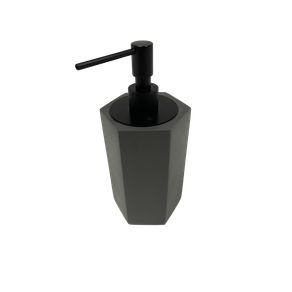 Porta Sabonete Líquido Six Cinza Escuro Fosco/Black Matte Resimental