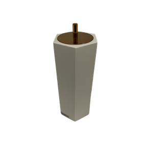 Porta Escovas Six Linho Fosco/Red Gold Resimental