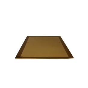 Bandeja de 24cm Slim Cristal Ouro Resimetal