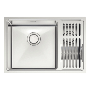 Cuba de 66x46cm TDC com Acessórios Quadrum Ref. 94008133 Inox Tramontina