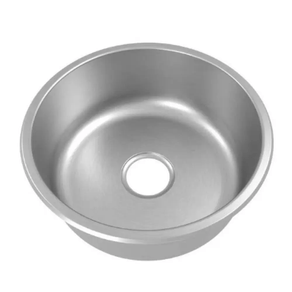 Cuba Redonda de Embutir/Sobrepor de 38x17 Luxo CR-38 Ref. 01018216 Inox Escovado Mekal