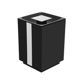 Lixeira de 5 Litros One Inox Polido/Preto Zen