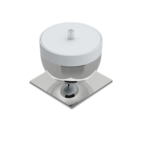 Porta Objetos Woman Inox Polido/Branco Zen