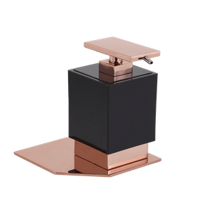 Saboneteira Líquida Elemento Rose Gold/Preto Zen