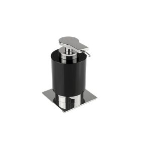 Saboneteira Líquida Miss/Anello Inox Polido/Preto Zen