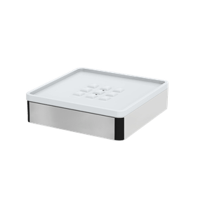 Saboneteira Spirit/Be Inox Polido/Branco Zen