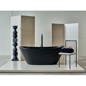 Banheira Oval BM09 Preto Fosco Banhomais