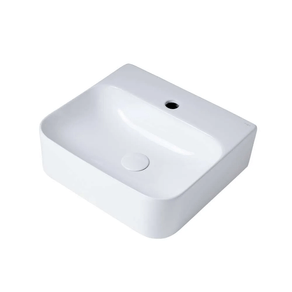 Cuba de Apoio Quadrada com Mesa de 43x39x13cm Sentiero Ref. 12.0314.0101A Branco Acqua