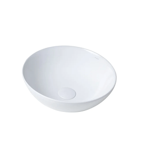 Cuba de Apoio Redonda de 36x14cm Barocco Ref. 12.0411.0101P Branco Acqua