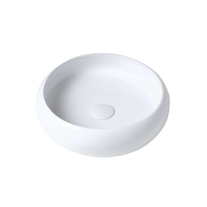 Cuba de Apoio Redonda de 40x12cm Vulacano Ref.12.0211.0101G Branco Acqua