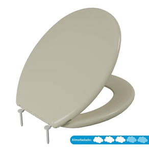 Assento Sanitário Almofadado Slim Ref. TAJ/AS*BG8 Bege Astra