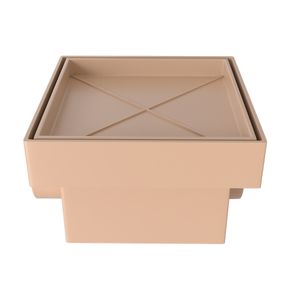 Ralo Invisível Sifonado Smart de 10x10x7cm Ref. 2058 Branco Estrela