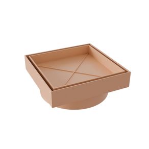 Ralo Invisível Sifonado Smart Bege Estrela