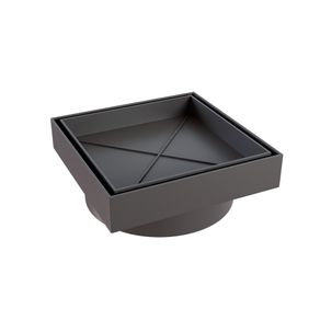 Ralo Invisível Sifonado Smart de 10x10cm Ref. 2305 Cinza Estrela