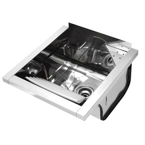 Tanque Reto de 44x48x26cm de Parede 23 Litros Ref. 017047CH Inox Alto Brilho Docol