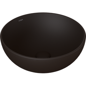 Cuba de Apoio Redonda de 36x14cm Barocco Ref. 12.0411.2020P Marrom Fosco Acqua