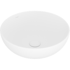 Cuba de Apoio Redonda de 40x14cm Barocco Ref. 12.0411.0202M Branco Matte Acqua