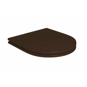 Assento Sanitário em Poliéster Monocromático para Bacias LK/Carraca/Level/Nuova Ref. AP.237.MR.22 Marrom Fosco Deca