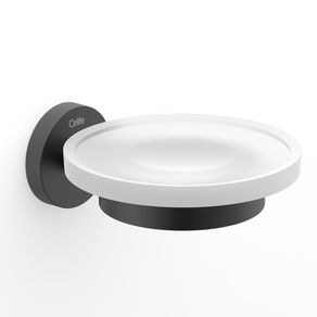 Saboneteira City Preto Matte Celite